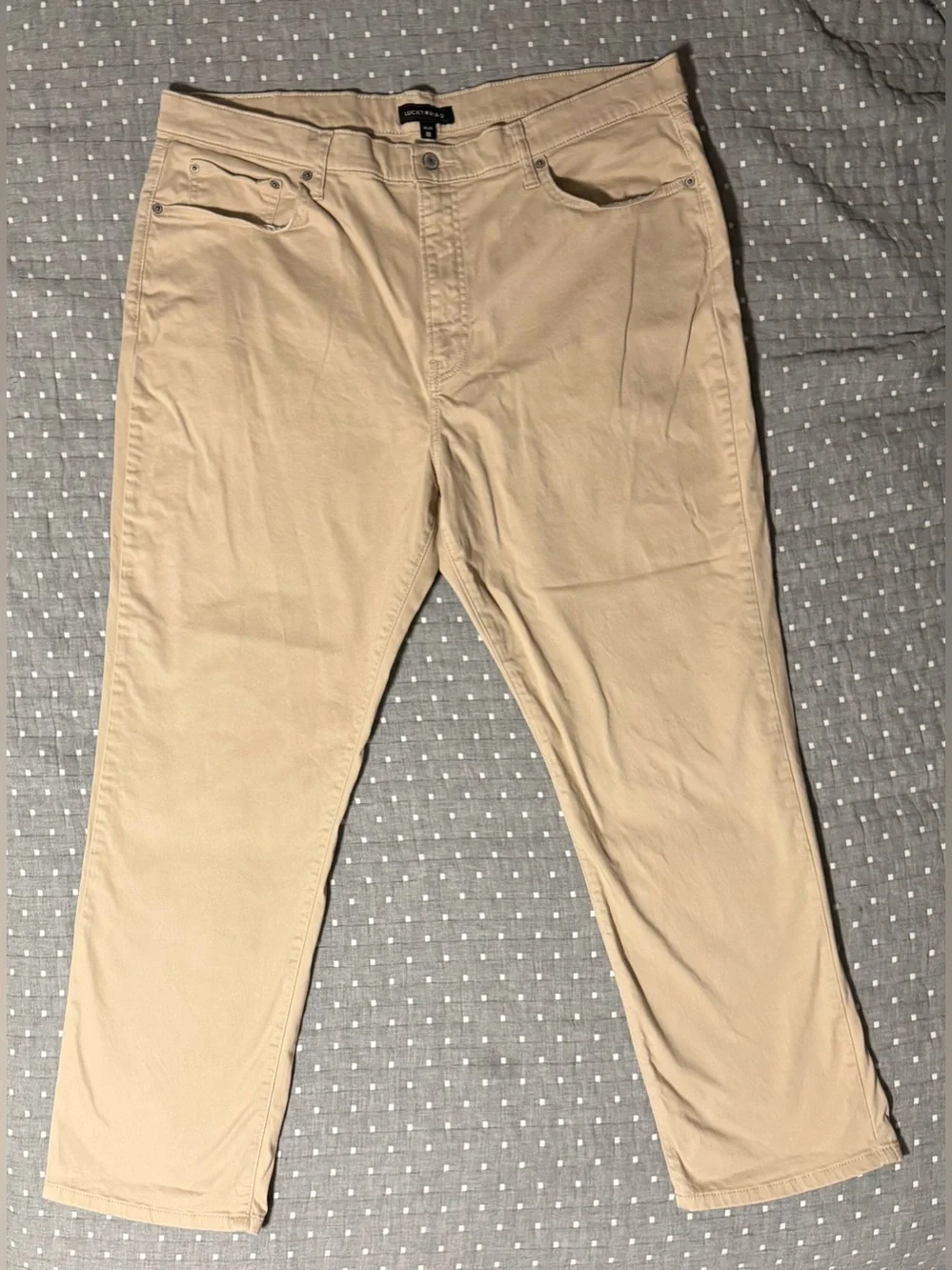 Lucky Brand Men's 410 Athletic Straight Khaki Stretch Pants/Chinos/Size 40